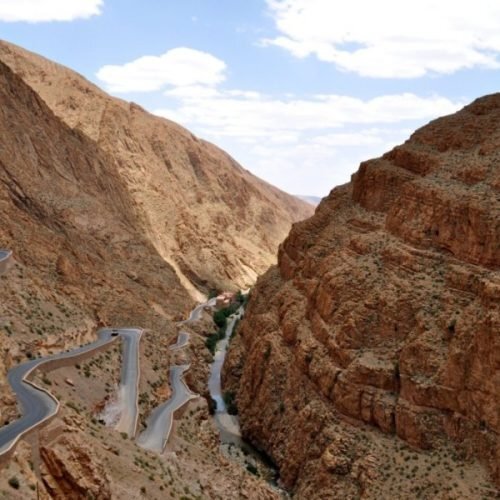 Dadès Gorges Atlas Mountains Morocco scenic view on 4 days tour from Fes to Marrakech